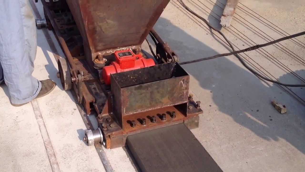 Video on Extrusion of Pre-stressed, Precast Concrete Hollow Core Boundary Wall of size 50 X 300 mm