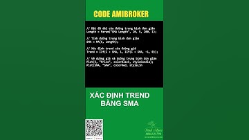 xác định trend xu hướng đường giá bằng sma