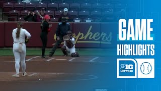 Ohio State at Minnesota | HIGHLIGHTS | Big Ten Softball | 04/05/2026