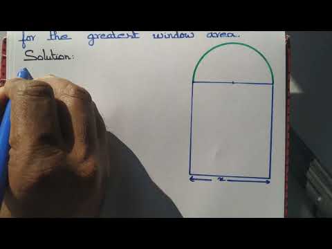 Maximize the window area with fixed perimeter