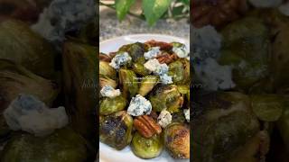Brussels sprout with honey, mustard, pecan and blue cheese Brussels sprout with honey, mustard, pecan and blue cheese