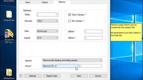 Access to CSV Converter, video manual