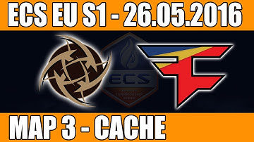 NIP vs FaZe Clan | Map 3 (Cache) Playoffs of ECS EU Season 1 2016 CS:GO (26.05.2016)