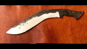 Knifemaking- Forging a Kukri from a Leaf Spring - Part 1