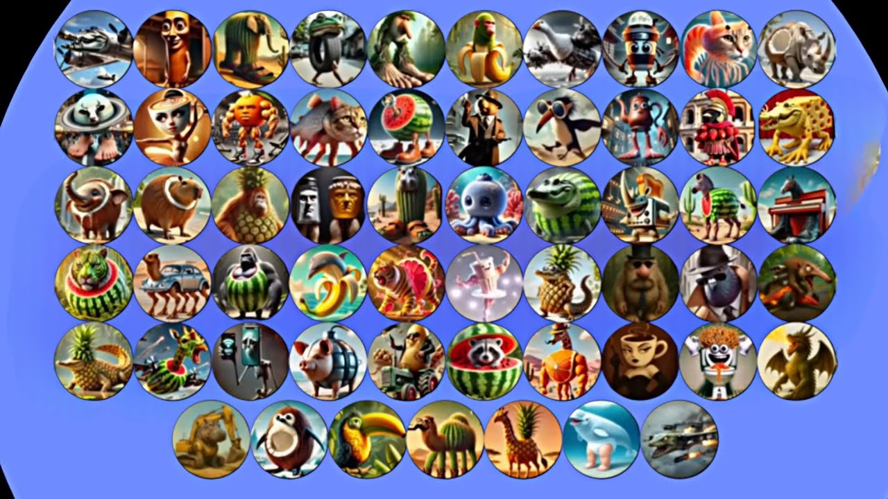 Italian Brainrot Marble Race in Algodoo part 6