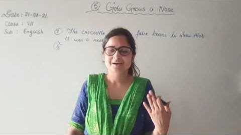 CLASS VII ENGLISH 21-08-2021 by Ms. Shweta Shukla