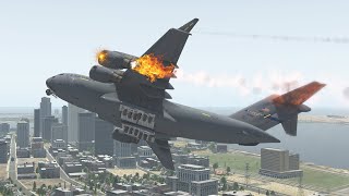 C -17 Globemaster Catches Fire During Take Off | X-Plane 11