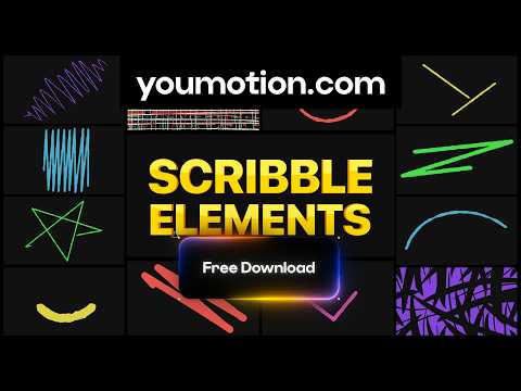 Free Scribble Elements - Hand-Drawn Doodle Pack (AE, PR, DR, FCPX)