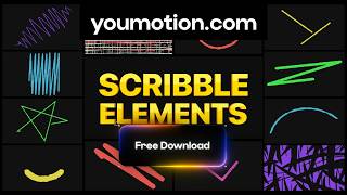 Free Scribble Elements - Hand-Drawn Doodle Pack (AE, PR, DR, FCPX)