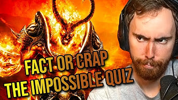 Asmongold Takes The Fact or Crap IMPOSSIBLE QUIZ - Hirumaredx