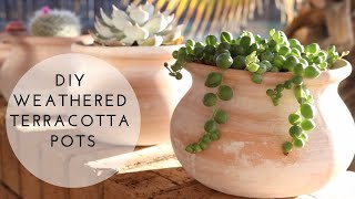 How To | Weathered Terracotta Pots