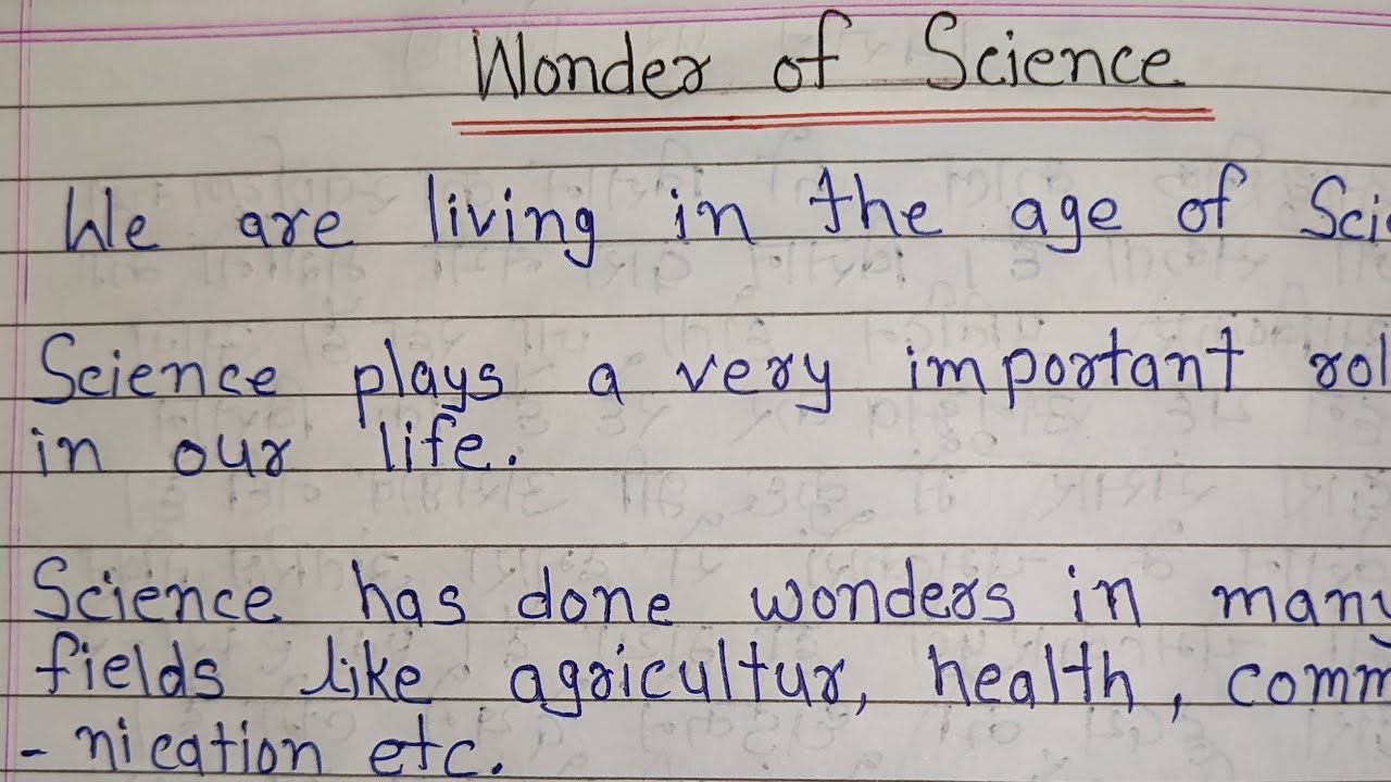 essay on Wonders of science #essay - YouTube
