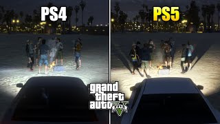 Grand Theft Auto V PS5 vs. PS4 | Physics \& Details Comparison