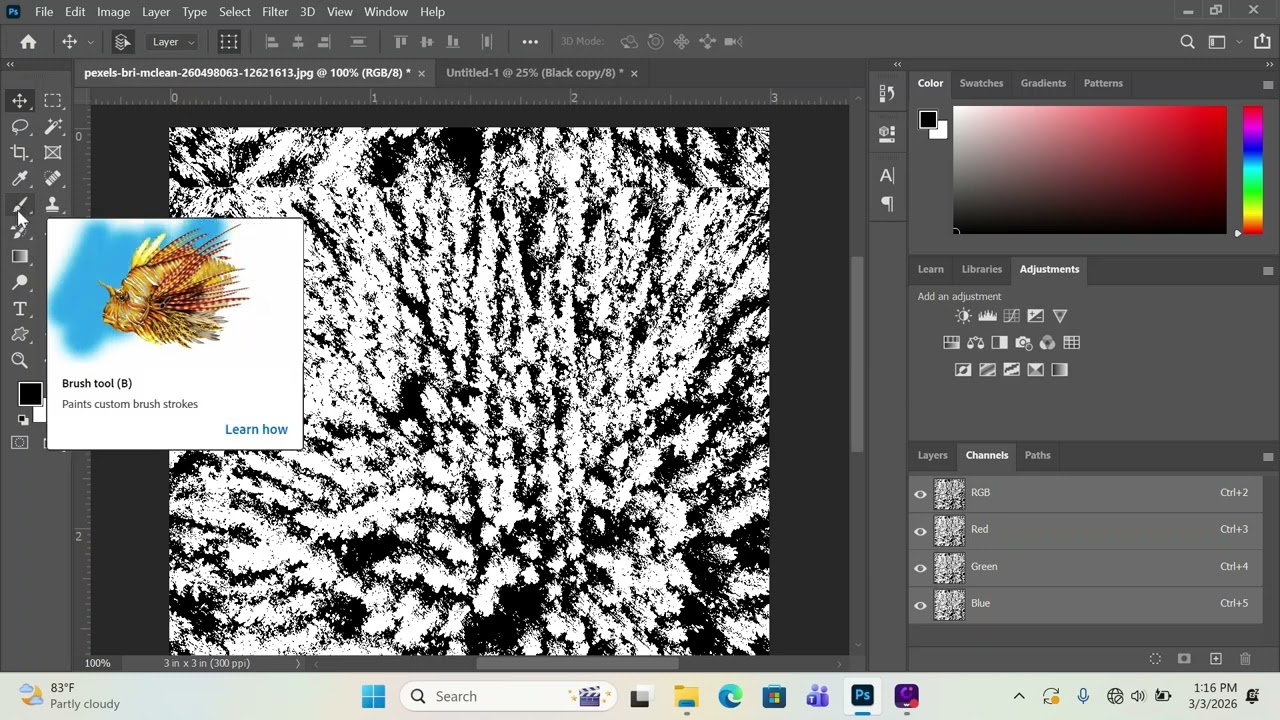 How to offset a pattern in Photoshop