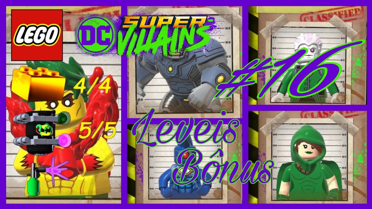 Lego dc super villains (ep 16)fazendo o 100% das fases bônus 👍
