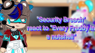 🔦🌷Security Breach react to "Every Freddy in a Nutshell"🔦🌷[ Gacha Reaction Video ] [ Iƚȥ Tɾιxყ ]