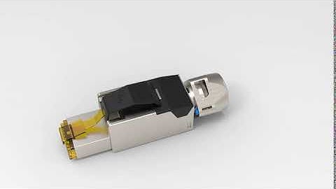 Linkwylan Brand-New RJ45 Cat.6A&Cat.8 Field Termination Plug (Metal Booot - Turn Lock Type)