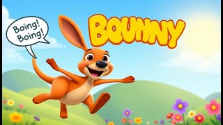 Bouncy Benny The Kangaroo Fun Kids Poem With Rhymes & Animation