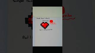 Easy things to draw on graph paper ❤️ #art #easy