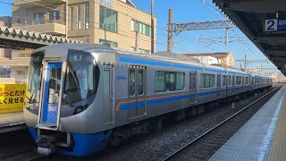 西鉄電車紫駅3000系急行花畑行き通過