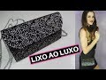 Como fazer bolsa de festa com caixa de leite. (clutch DIY) Por Pricity.