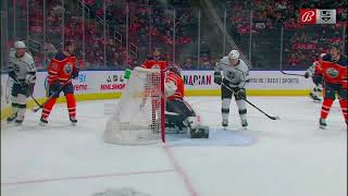Trevor Moore beats Mikko Koskinen with a wrister for a power play goal.