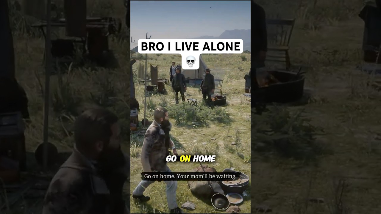 Bro reminded me of my lonely reality 😭💀 #rdr2 #shorts