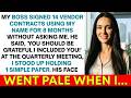 My Boss Approved $3M Contract With Fake Signatures For 8 Months I Smiled And Said Nothing