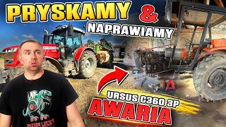 Pryskamy ziemniaki i lejemy RSM 🚜 + Awaria Ursusa C360 3P! Naprawa w gospodarstwie