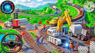 City Canstrashan JCB Driving Game Highway Excavator Driving Simulator Game 2025 - Android Gameplay