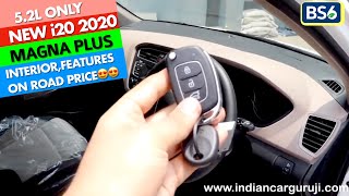 Elite i20 Magna Plus 2020 Interior | i20 Magna Plus MID, Infotainment System, Steering, Keys, Seats