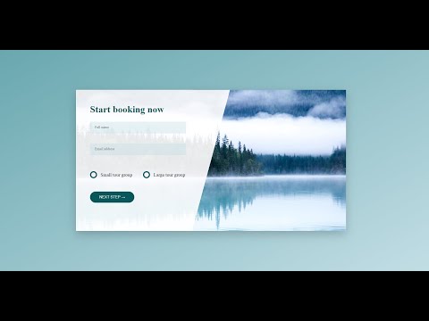 How to Create Html Css Only Booking Form Page Design Concept