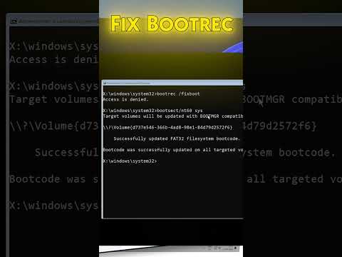 Fix Bootrec /Fixboot Access is denied