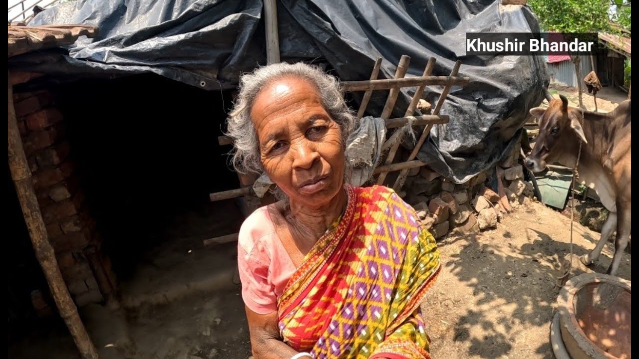 গরুর দুধ বিক্রি করেই কাটছে, অসহায় এই মায়ের জীবন।