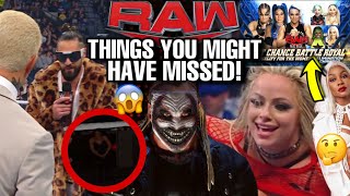 THINGS YOU MIGHT HAVE MISSED! WWE RAW! SETH ROLLINS WILL HELP CODY RHODES! THE FIEND IN 2k24