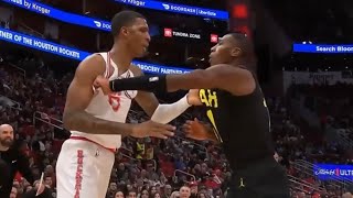 Jabari Smith Jr and Kris Dunn were ready to fight after things got heated 👀