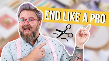 3 Top Ways to End a Thread in Cross Stitching! | Caterpillar Cross Stitch