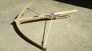 HOW TO MAKE WOODEN CROSSBOW WITH MEDIEVAL STYLE