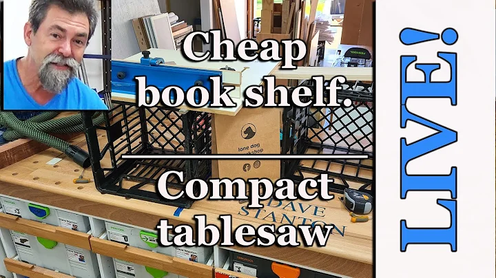 DIY cheap bookshelf from milk crates | Sawstop blade afterwards | Dave Stanton Live!