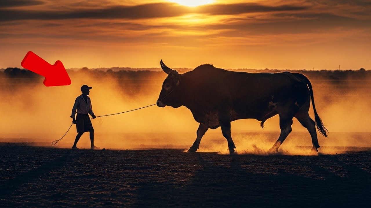 The old man no one talked to was seen leading a rejected bull — what followed left everyone silent