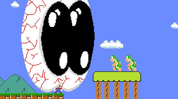 Every time Mario jumps, his eyes get bigger!