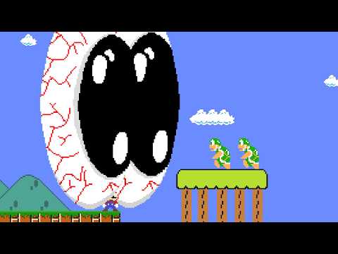 Every time Mario jumps, his eyes get bigger!