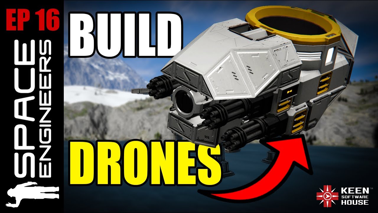 Space Engineers Survival (EP16) | Building Automated AI Drones [2025 ...