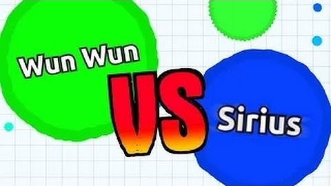 WUN WUN vs  SIRIUS    Official Agario Battle    Agar io Solo Gameplay