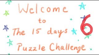 15 days puzzle challenge | Day 6 | Puzzle set |