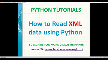 Python Tutorial | Read XML using python | python xml parsing