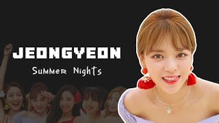 Twice Summer Nights Album But Its Jeongyeon Lines Only With Lyrics