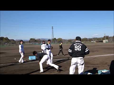 森山良二コーチの特訓に悲鳴を上げる重田倫明投手、大竹耕太郎・武田翔太・奥村政稔投手は余裕ありか！？