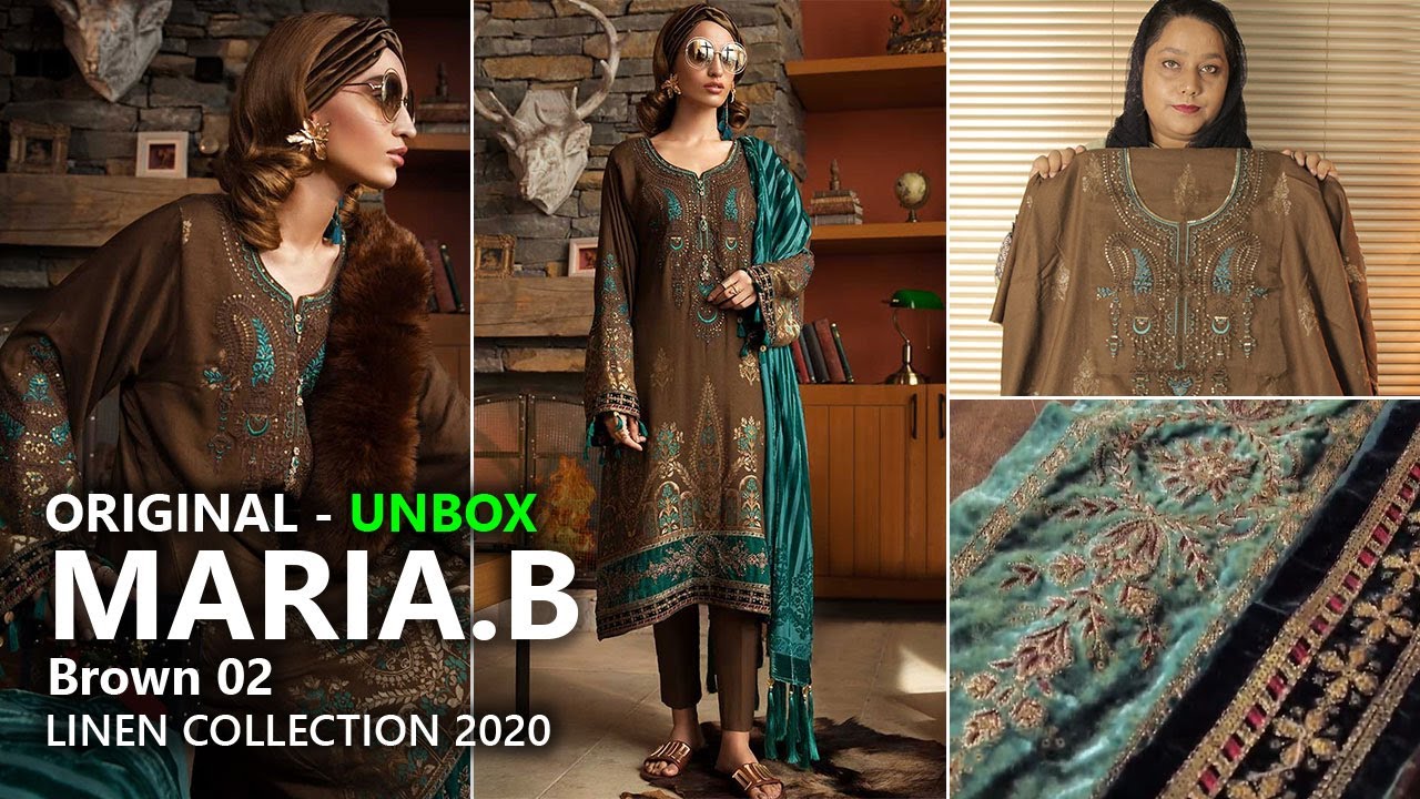 Maria B Unbxing Maria B Linen Collection 2020 Design Dl 702