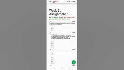 NPTEL Computer Networks and Internet Protocol   week 6 Assignment   2024